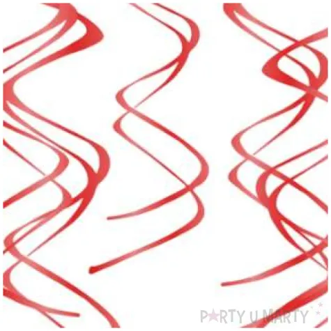 swiderki wiszace classic czerwone partypal 60 cm 5szt