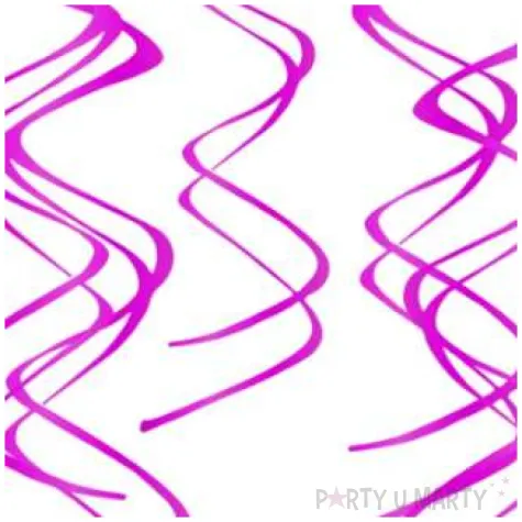 swiderki wiszace classic fuksja partypal 60 cm 5szt