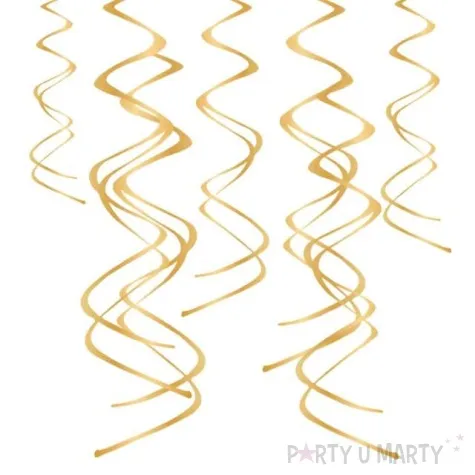 swiderki wiszace classic zlote partypal 60 cm 5szt