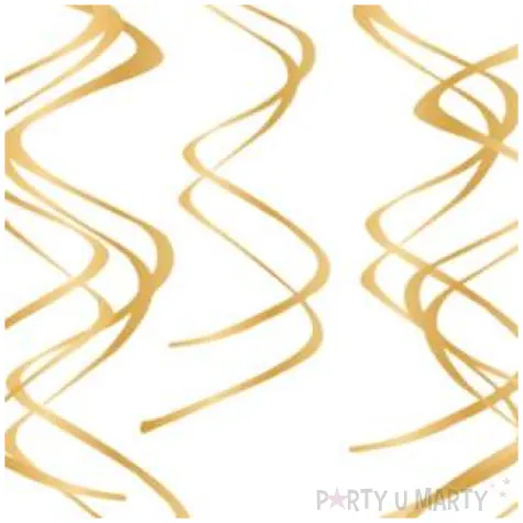 swiderki wiszace classic zlote partypal 60 cm 5szt