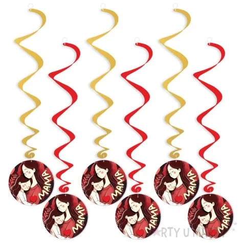 swiderki wiszace dzien matki mama i corka mix 6 szt