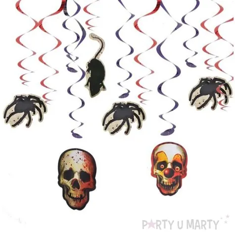 swiderki wiszace halloween creepy carnevil 12 szt