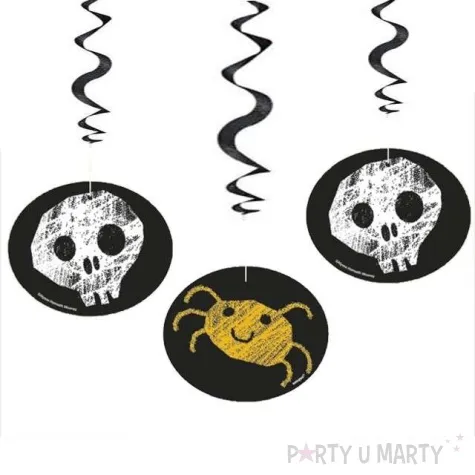 swiderki wiszace halloween w krate unique 65 cm 3 szt