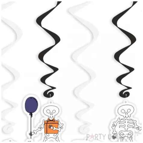 swiderki wiszace halloween wesole kosciotrupy 6 szt