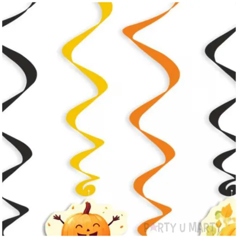 swiderki wiszace happy halloween swieto dyni mix 6 szt