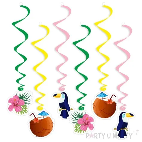 swiderki wiszace hello aloha tukan mix 6 szt