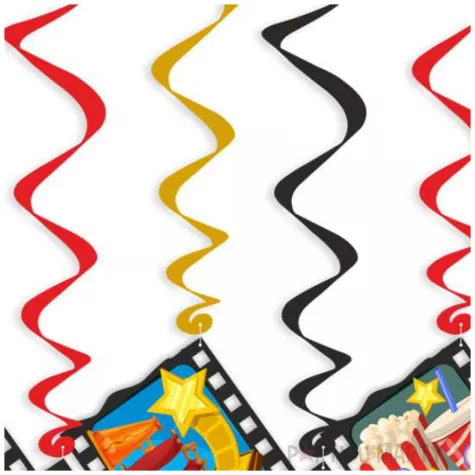 swiderki wiszace hollywood party mix 6 szt