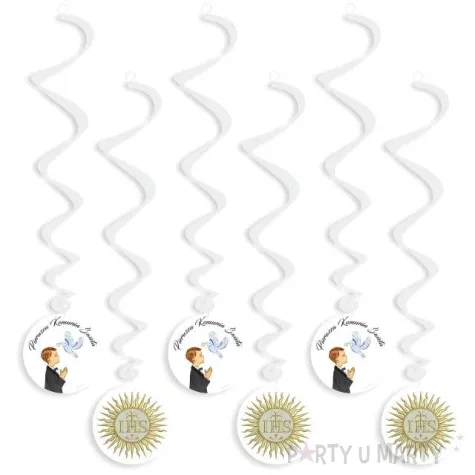 swiderki wiszace i komunia swieta chlopiec 6 szt