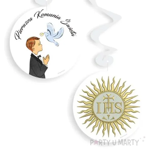 swiderki wiszace i komunia swieta chlopiec 6 szt