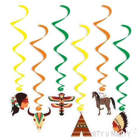 swiderki wiszace indianski szaman mix 6 szt