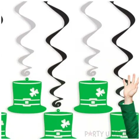 swiderki wiszace kapelusz swieto patryka mix 6 szt