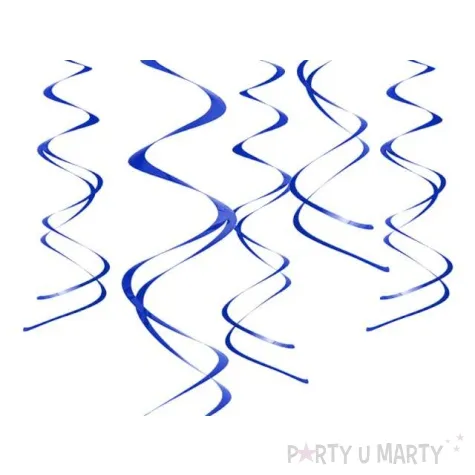 swiderki wiszace kolor niebieskie 5 szt