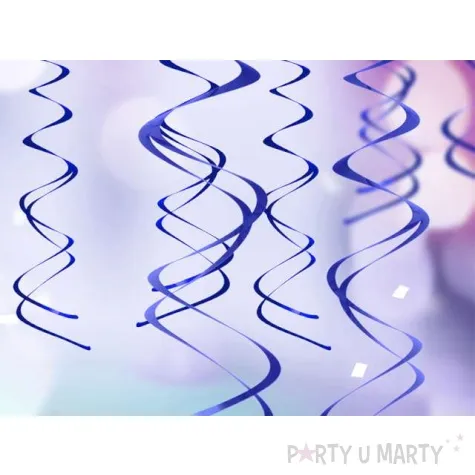 swiderki wiszace kolor niebieskie 5 szt