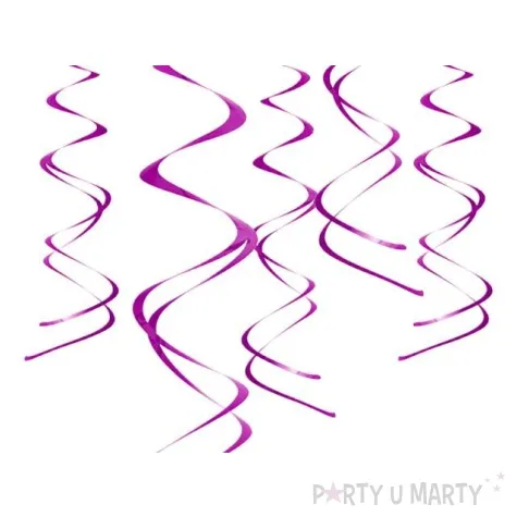 swiderki wiszace kolor purpurowe 5 szt