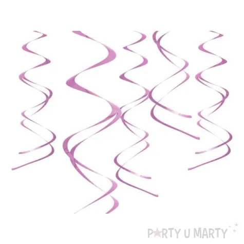 swiderki wiszace kolor rozowe 5 szt