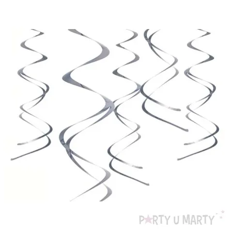 swiderki wiszace kolor srebrne 5 szt