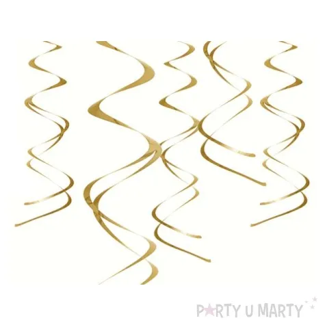 swiderki wiszace kolor zlote 5 szt