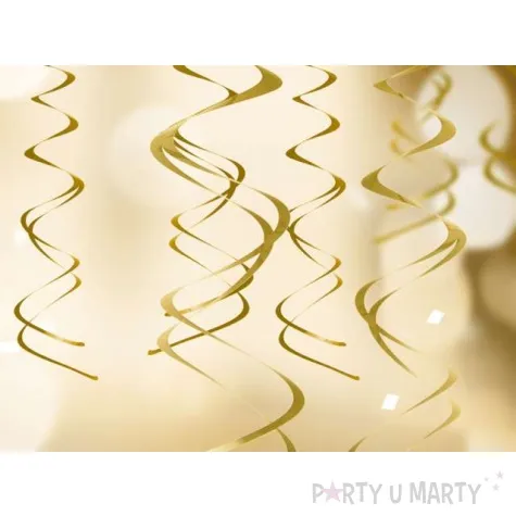 swiderki wiszace kolor zlote 5 szt