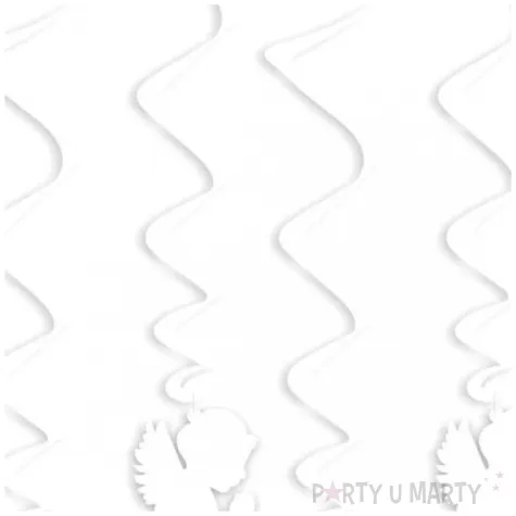 swiderki wiszace komunia sw aniolek biale 6 szt