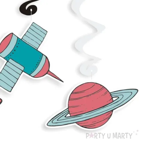 swiderki wiszace kosmos wszechswiat 6 szt