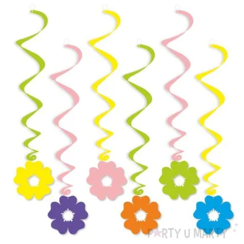 swiderki wiszace kwiatki chabry 6 szt