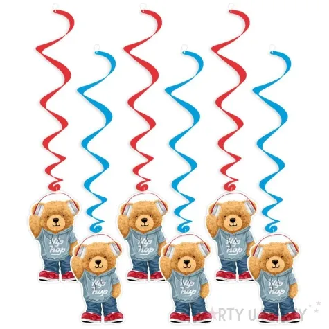 swiderki wiszace mis i hip hop mix 6 szt