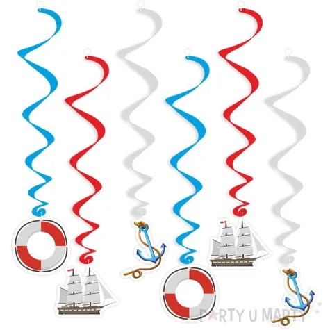 swiderki wiszace morska podroz mix 6 szt