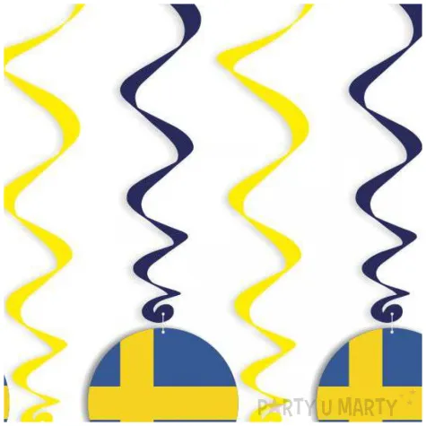 swiderki wiszace panstwa swiata szwecja 6 szt