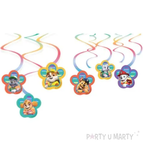 swiderki wiszace paw patrol amscan 6 szt 60 cm