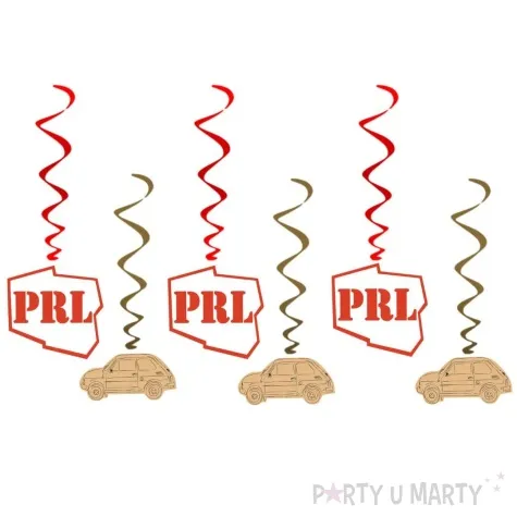 swiderki wiszace prl congee 6 szt