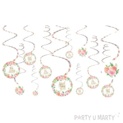 swiderki wiszace swett baby girl amscan 12 szt