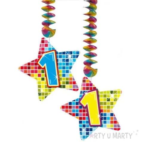 swiderki wiszace urodziny 1 disco 2 szt