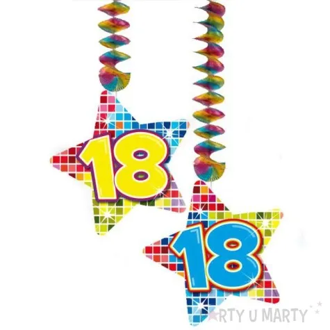 swiderki wiszace urodziny 18 disco 2 szt