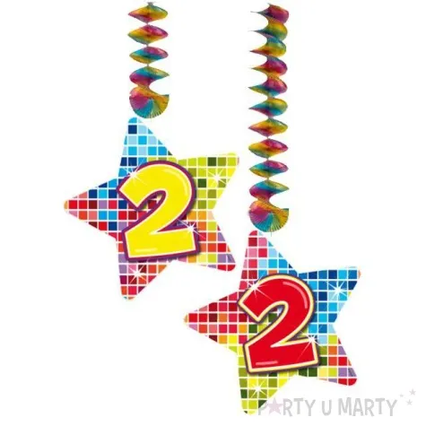 swiderki wiszace urodziny 2 disco 2 szt