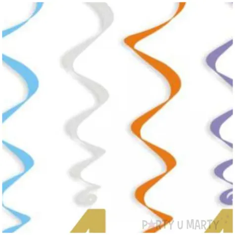 swiderki wiszace urodziny 4 zloto rozowe 6 szt