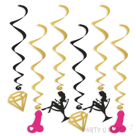 swiderki wiszace wieczor panienski impreza mix 6 szt