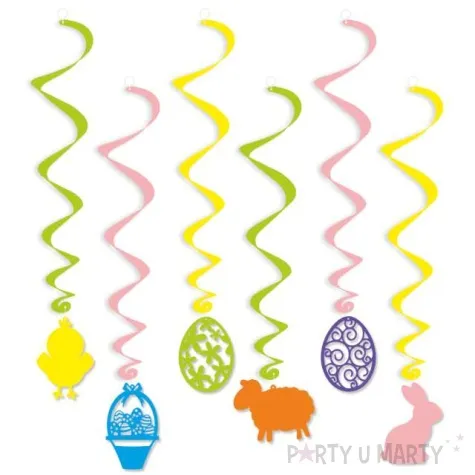 swiderki wiszace wielkanocna laka 6 szt