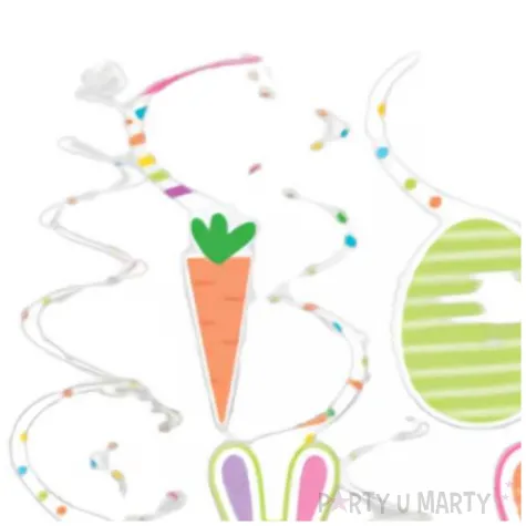 swiderki wiszace wielkanocne kroliczki amscan 30 szt