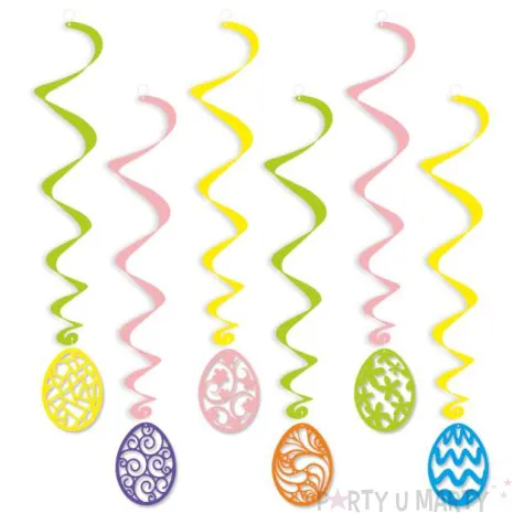 swiderki wiszace wielkanocne pisanki 6 szt