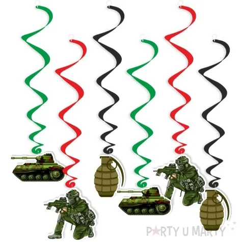 swiderki wiszace zolnierz z poligonu mix 6 szt