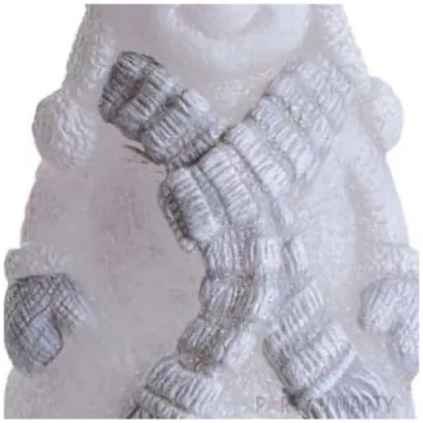 swieca balwanek w szaliku szary bartek candles 130 mm