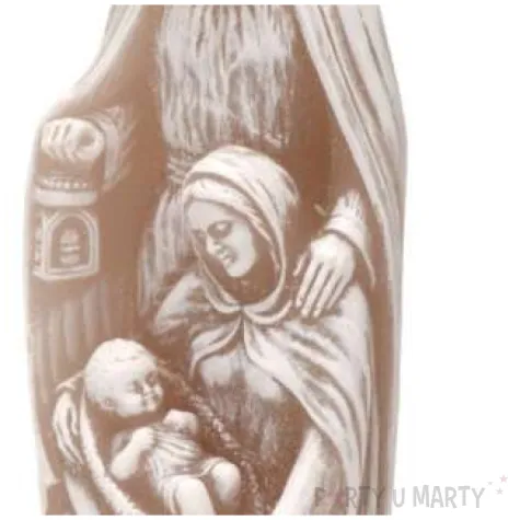 swieca betlejem jozef i maryja cappucino bartek candles 200 mm