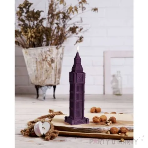 swieca big ben xxl fioletowy perlowy candellana