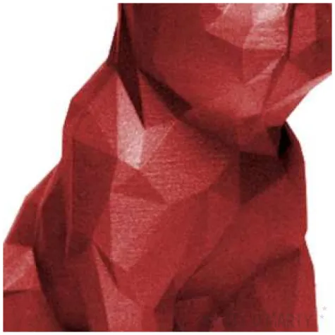 swieca buldog czerwony metalik candellana