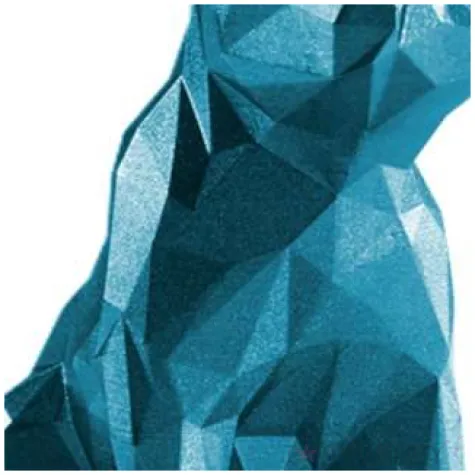 swieca buldog niebieski metalik candellana