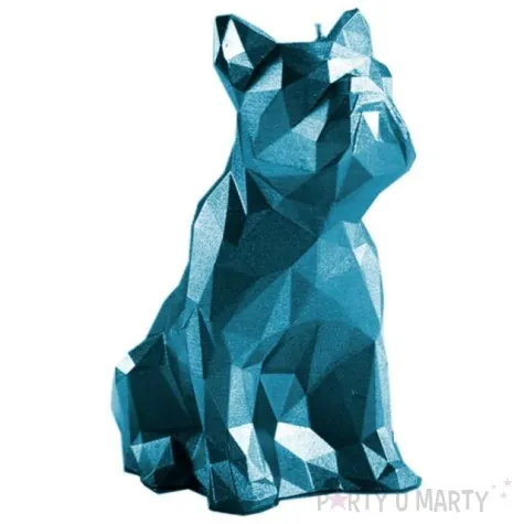 swieca buldog niebieski metalik candellana