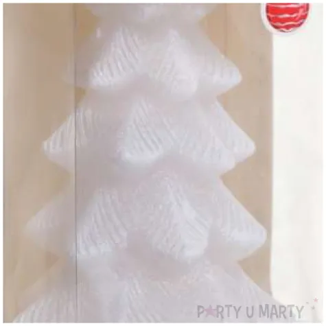 swieca choinka box biala bartek candles 80 150 mm