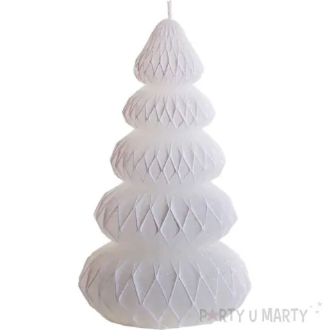 swieca choinka chanel biala bartek candles 140 mm