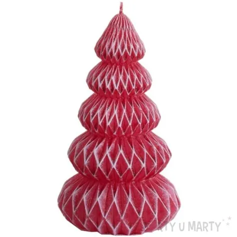 swieca choinka chanel czerwona bartek candles 105 mm