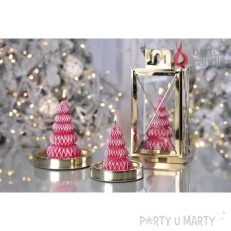 swieca choinka chanel czerwona bartek candles 105 mm